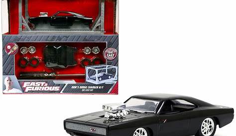 Model Kit Dom's Dodge Charger R/T Black "Fast & Furious" Movie "Build N