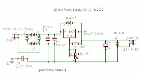 5v dc power supply schematic
