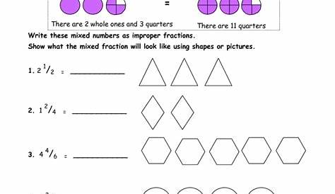 mixed fraction worksheet