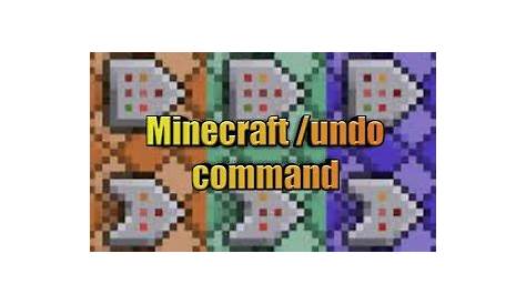 undo command minecraft