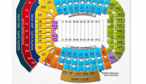 vaught hemingway stadium seating chart