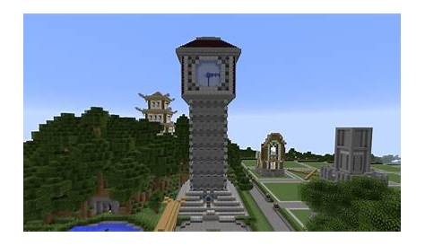 minecraft clock tower design