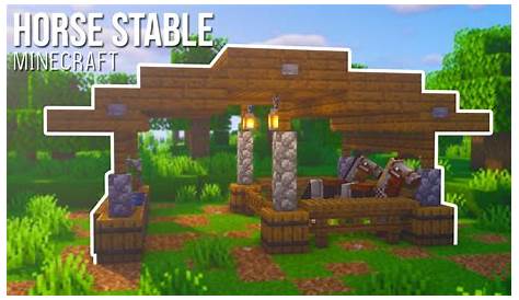 Minecraft : How to Build a Horse Stable | Small and Easy Stable