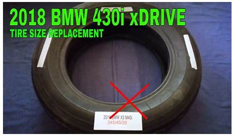 2018 bmw x3 tire size
