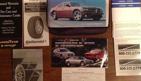 Find 2007 DODGE CHARGER OWNERS MANUAL in Erie, Michigan, US, for US $12.00