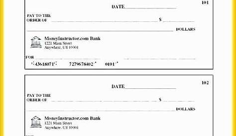 53 Large Fake Check Template Free | Heritagechristiancollege