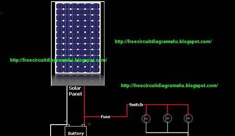 solar panel circuit diagram with explanation