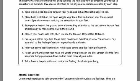 Grounding techniques #grounding #worksheets #free #counseling