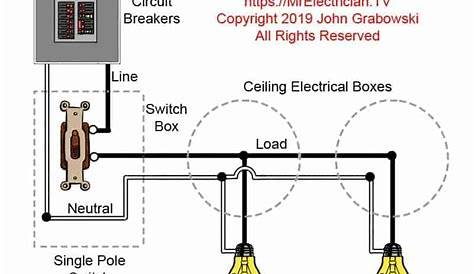 one switch two lights wiring diagram