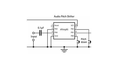 karaoke music pitch shifter circuit diagram