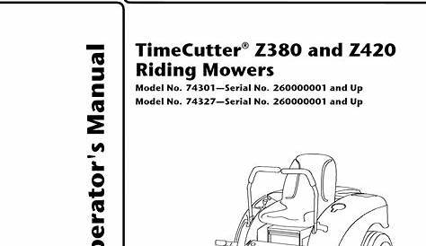 toro riding mower manual