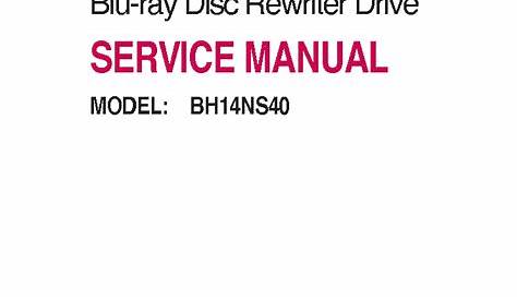 LG BH14NS40 Service Manual download, schematics, eeprom, repair info