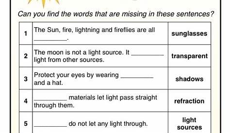 Light Teaching Pack | Light science, Science worksheets, Teaching science