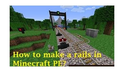 how to make rails in minecraft wikihow
