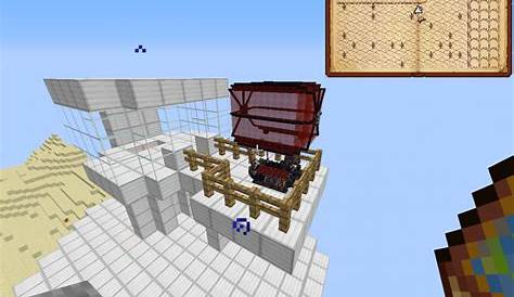 "Futuristic" base for exploring Minecraft Map