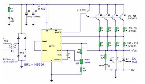 12 Volt 20 Amp Power Supply - Power_Supply_Circuit - Circuit Diagram