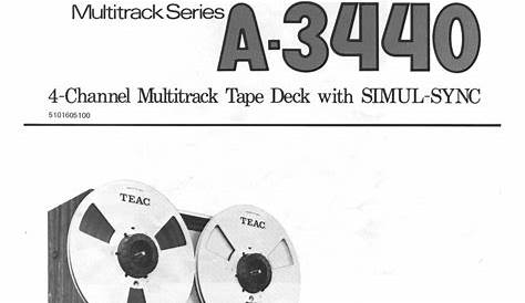 Free Audio Service Manuals - Free download Teac A 3440 Owners Manual