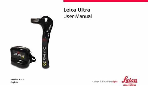 LEICA ULTRA USER MANUAL Pdf Download | ManualsLib