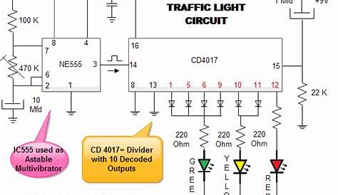 traffic light diagram circuit