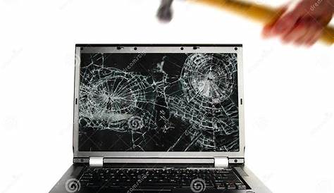 Computer smash stock image. Image of computer, laptop - 58258185