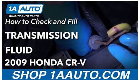 How to Check and Fill Transmission Fluid 07-11 Honda CR-V - YouTube