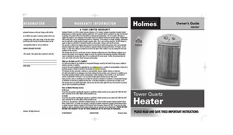 holmes heater target manual