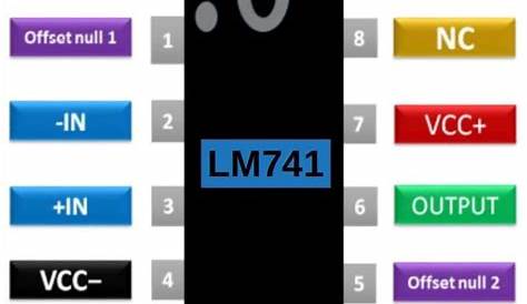 lm741 op amp pinout