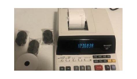 Sharp EL-1197PIII Calculator 12-digit Prints 3 NEW RIBBONS 2 PAPER