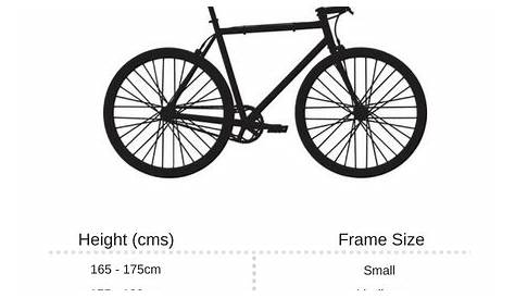 fuji bicycle size chart