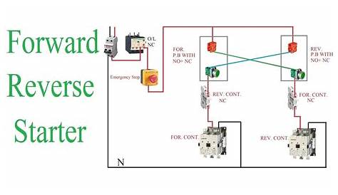 motor forward reverse control circuit diagram