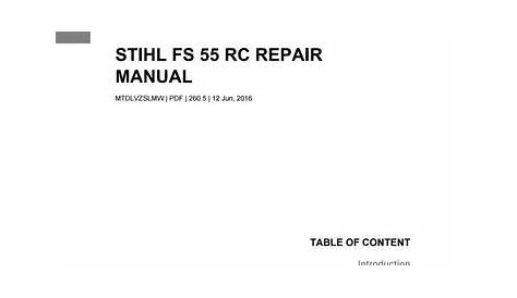 Stihl fs 55 rc repair manual by RalphMartin4177 - Issuu