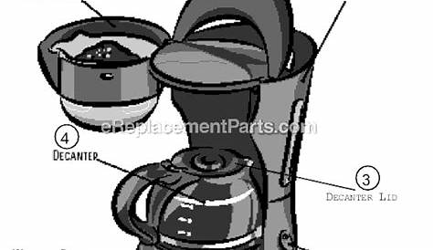 mr coffee coffee maker parts diagram