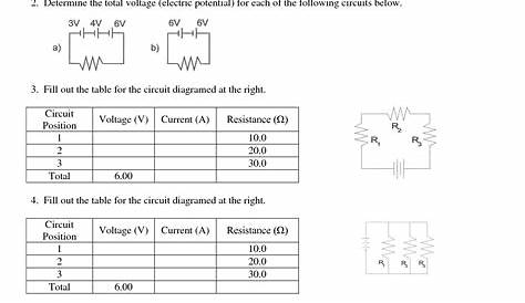 12 Best Images of Series Parallel Circuit Worksheet - Series and