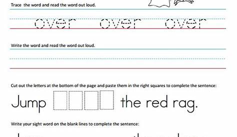 6 Best Images of First Grade Sight Words Printable Worksheets - First