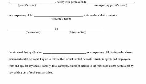 basic waiver form for sports