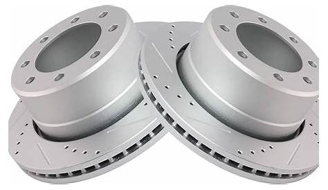 Amazon.com: TRQ Rear Performance Brake Rotor Drilled Slotted Pair Set