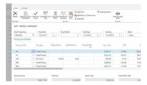 gross compensation worksheets