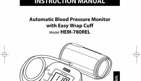 relion hem-741crel blood pressure monitor user manual
