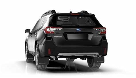 Rally Armor Urethane Mud Flaps - 2020 Subaru Outback- Black w/ Silver