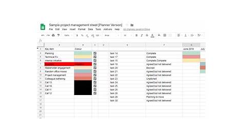 gantt chart google sheet templates
