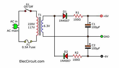 dc power supply circuit diagram - Wiring Diagram and Schematics
