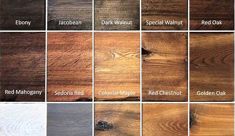14 Stain Color Charts ideas in 2021 | stain colors, staining wood, stain