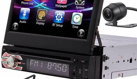 Din Radio Android 10 Single Din Car Stereo Bluetooth Inch Flip Out