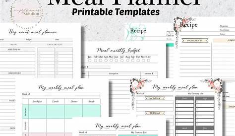 7 Cute & Colorful Meal Planner Printables That Make Meal Planning Easy! - What Mommy Does