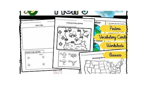 Types of Maps Worksheets by Dressed In Sheets | Teachers Pay Teachers