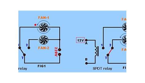 double pole double throw relay schematic