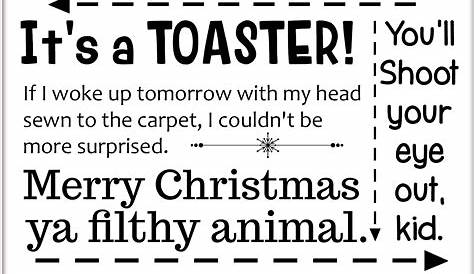 Christmas Movie Quote Free Printables - C'mon Get Crafty