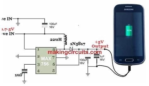 circuit diagram of phone charger