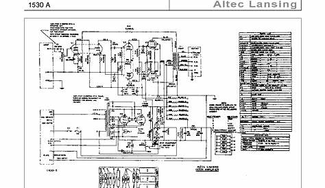 altec d845a wiring diagrams
