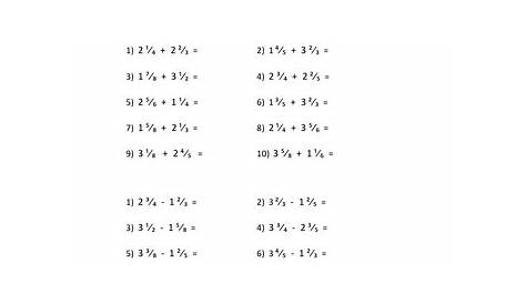 intro to fractions worksheets